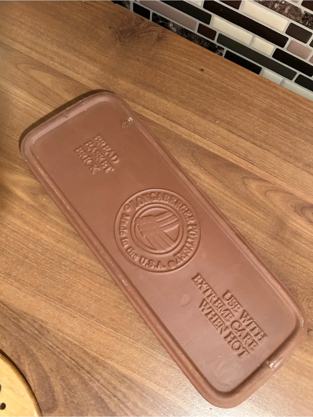 Longaberger Bread Basket Brick & Divider